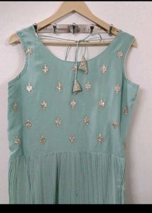 SEQUINS WORKED WEDDING GOWN WITH DUPATTA