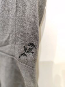 Grey fit &amp; flared Korean Dress