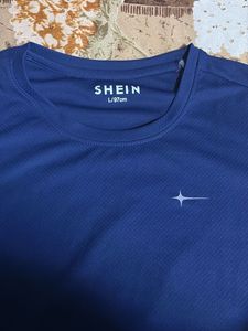Blue Shein Active T-Shirt
