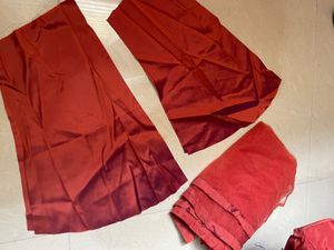 Rust Full Flair Gown