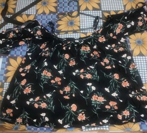 Floral Print Off-Shoulder Top