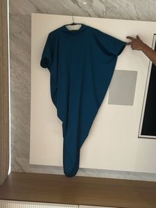 Stylish Deep Teal Blue Kaftan Style Dress