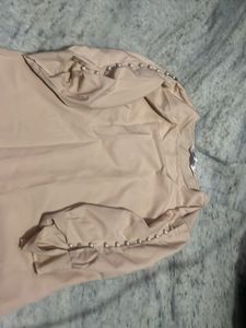 Elegant Pearl Sleeve Blouse