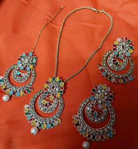 Colorful Indian Jewelry Set
