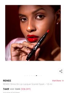 Sealed Renee Shine In Lip Laqueur - Scarlet Spark