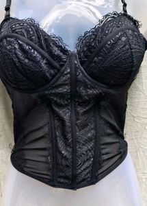 24137. Black Lace Bustier Corset