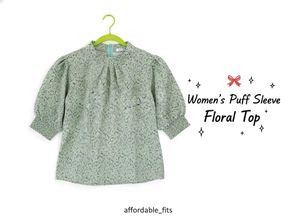 Floral Puff Sleeve Top