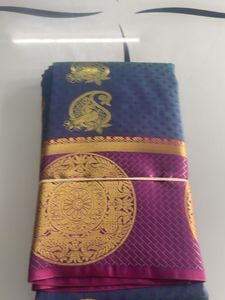 Peacock Green And Rose Banarasi Saree