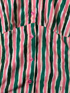 ʚଓ Striped Short Sleeve Shirt