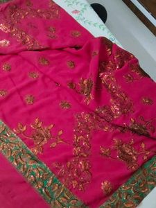 Elegant Pink Saree
