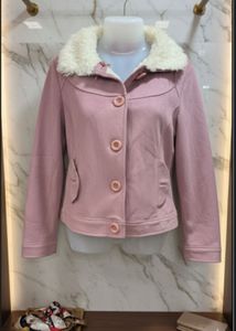 Pink Fur Collar Premium Jacket