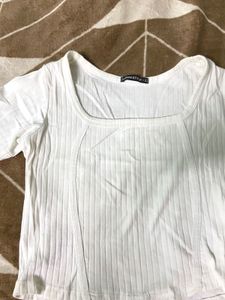 Body Hugging White Top