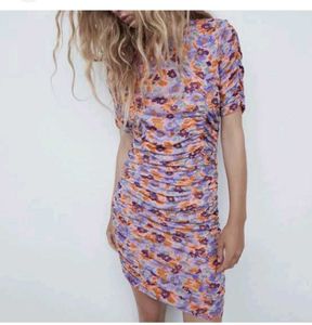 Zara Floral Bodycon Dress