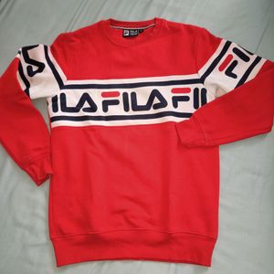 Fila Unisex Red Sweatshirt in Large
