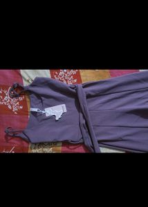 Mauve Tie-Waist Jumpsuit