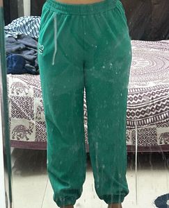 Green Casual Joggers