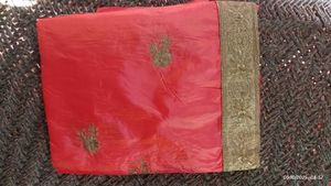 Elegant Pink Embroidered Saree