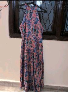 Colorful Sleeveless Dress/kurti