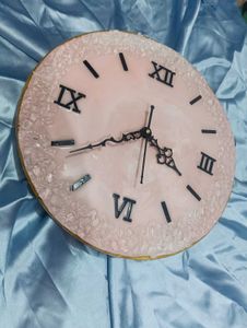 Resin Clock 14" New Hamdmade