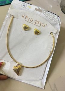 Heart Necklace &amp; Earrings Set