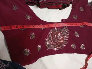 Embroidered sequence used saree