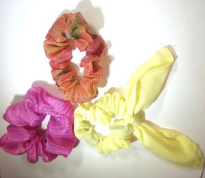 Colorful Scrunchie Set of 3