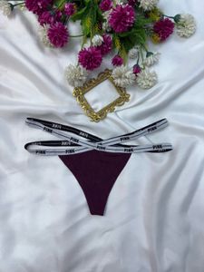 PINK Criss-Cross Thong