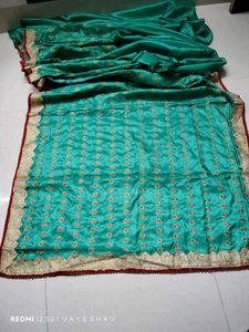 Elegant Green Sari