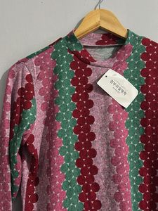 Patterned Long Sleeve Top