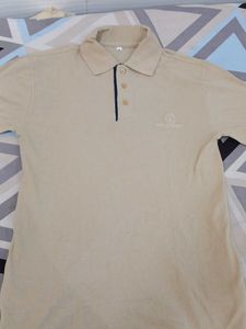 Men's Beige Polo Shirt