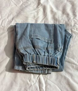 Distressed Light Wash Jogger Jeans, fits upto26-30