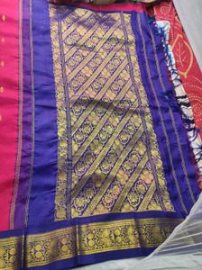Red &amp; Blue Saree