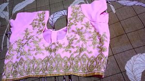 new Pink Embroidered Blouse