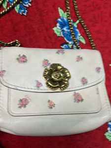Original Coach Parker 18 Rose Print Bag