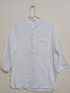 White Pure Cotton Tunic Kurti