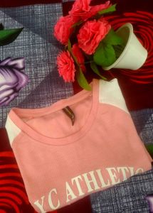 Women Typographical Fitted Top