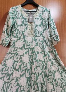 Cotton Gown And Duppatta New With Tag