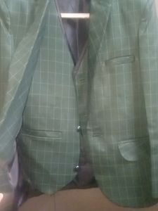 Green Plaid Blazer
