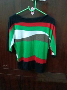 Striped Multicolor Top