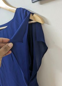 Blue Party Wear Formal Top For Women