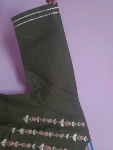 Elegant Olive Green Kurta