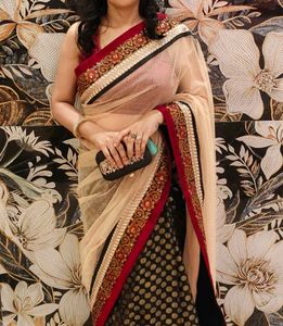 Gold &amp; Black Gorgeous Saree