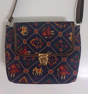 Vintage Patterned Crossbody Bag