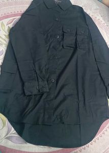 New Branded Oversized Black Shirt