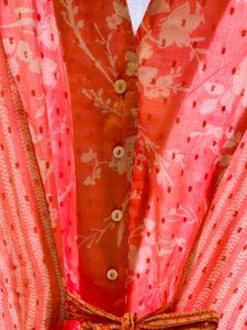 Striped Floral Tunic Top