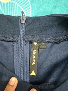 Navy Blue Midi Dress