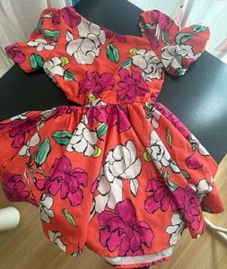 Floral Cutout Mini Dress