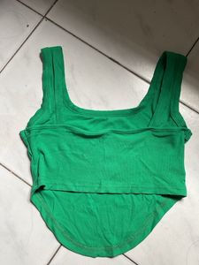 Urbanic Green Corset Crop Top