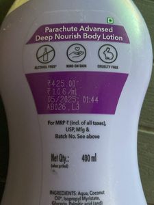 Parachute Body Lotion