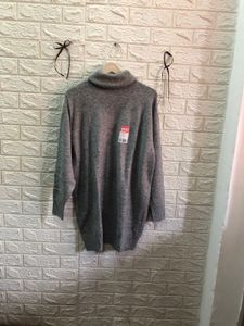 🇺🇸Stylish Gray Sweater Dress👜🕶️